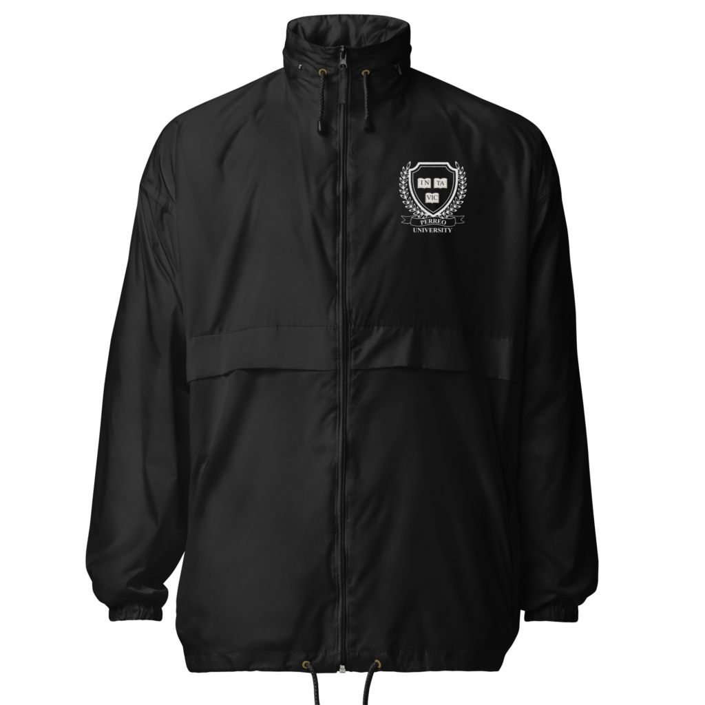 Perreo University Unisex windbreaker