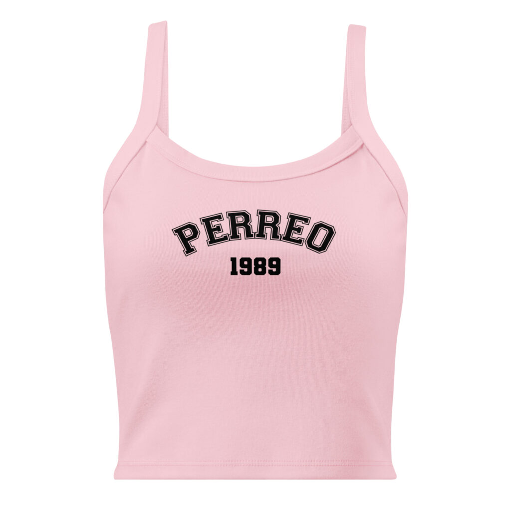 Perreo University micro-rib tank top