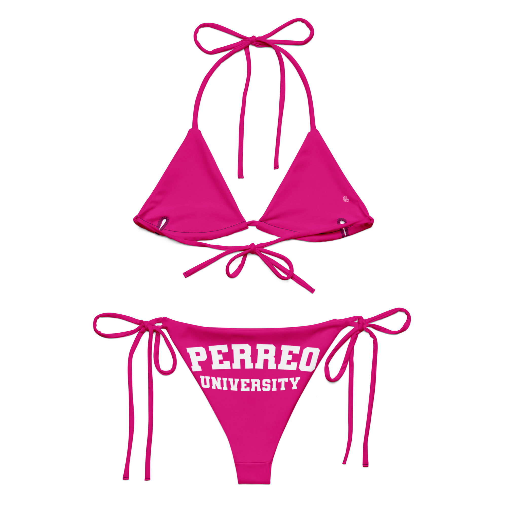 Perreo University Pink string bikini - Image 3